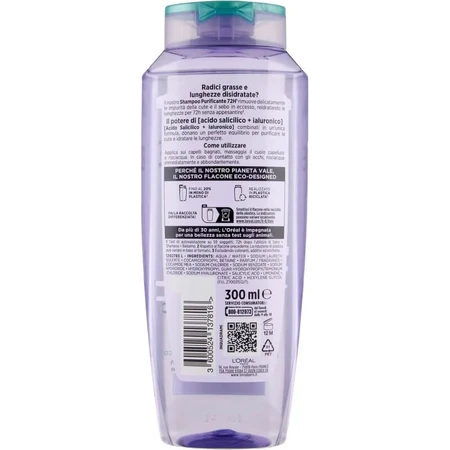 Elvive Hyaluronic Pure 72h - Purifying Shampoo 300 ml