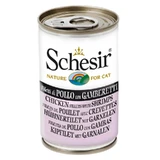 Schesir Kipreepjes met garnalen in gelei - Natvoer voor katten, 140 g