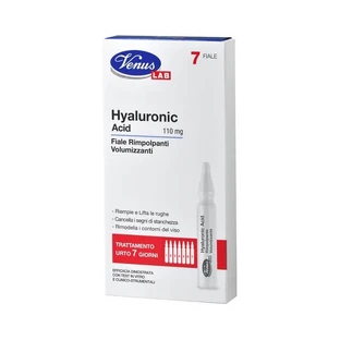Venus Hyaluronsäure 110 mg – Behandlung zur Hautstraffung und Volumenvergrößerung, 7 Ampullen