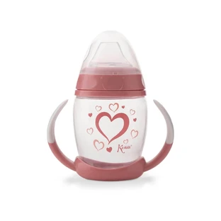 Kiokids Stage 1 Anti-Colic Training Cup for Children, 6m+, Pink