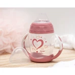 Kiokids Stage 1 Anti-Colic Training Cup for Children, 6m+, Pink