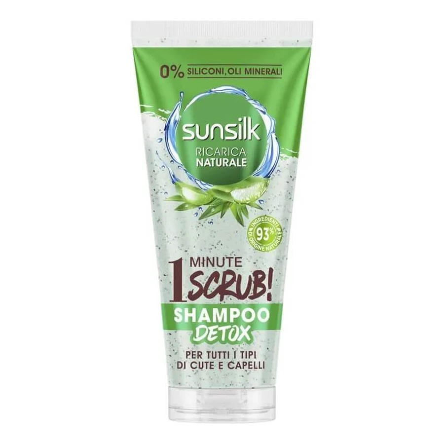 Sunsilk 1-Minute Scrub - Shampoo for All Scalp and Hair Types, 200 ml