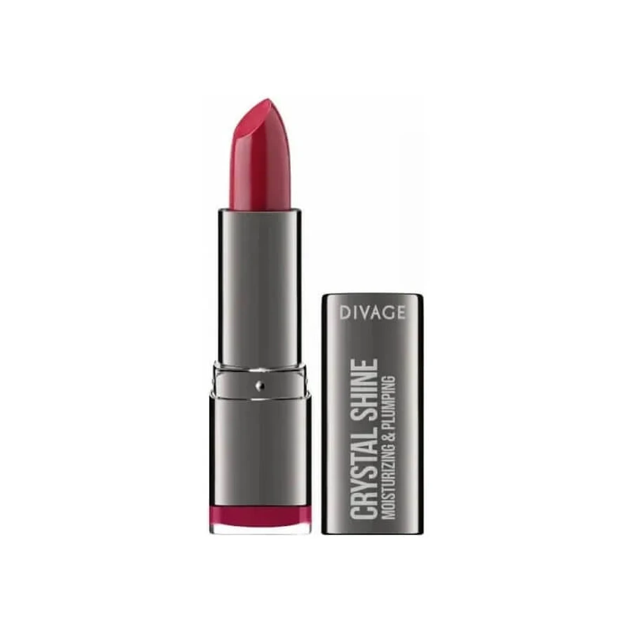 Divage Lippenstift Crystal Shine – Seidiger, leichter Lippenstift Nr. 09 Cherry Love