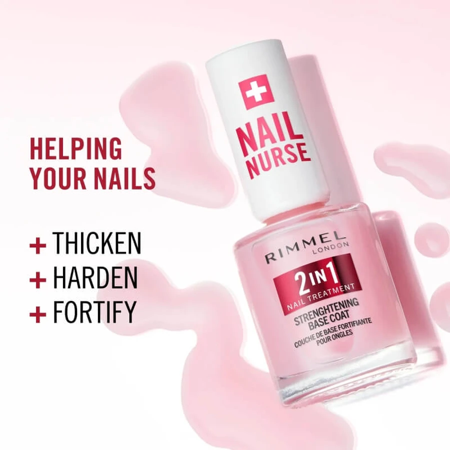 Rimmel 2-in-1 nagelverzorgende versterkende basislak - Nagelverzorging 12 ml