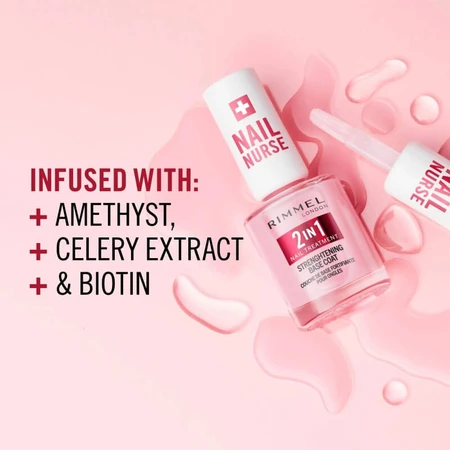 Rimmel 2-in-1 nagelverzorgende versterkende basislak - Nagelverzorging 12 ml