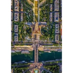 Collection de puzzles Clementoni : Survol de Paris - Puzzle de 1 500 pièces pour adultes