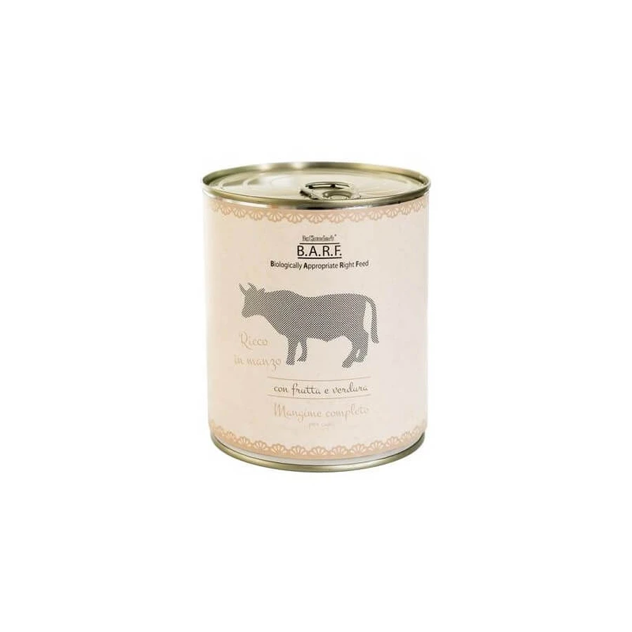 Dr. Clauder’s B.A.R.F. Carne de vită – hrană completă pentru câini, 800 g