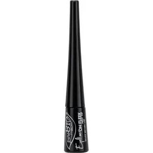Purobio On Fleek con punta de pincel - Delineador de ojos semimate - Negro intenso