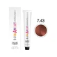 Glamour – krem do farbowania włosów bez amoniaku – krem do farbowania włosów nr 7.43 Titian