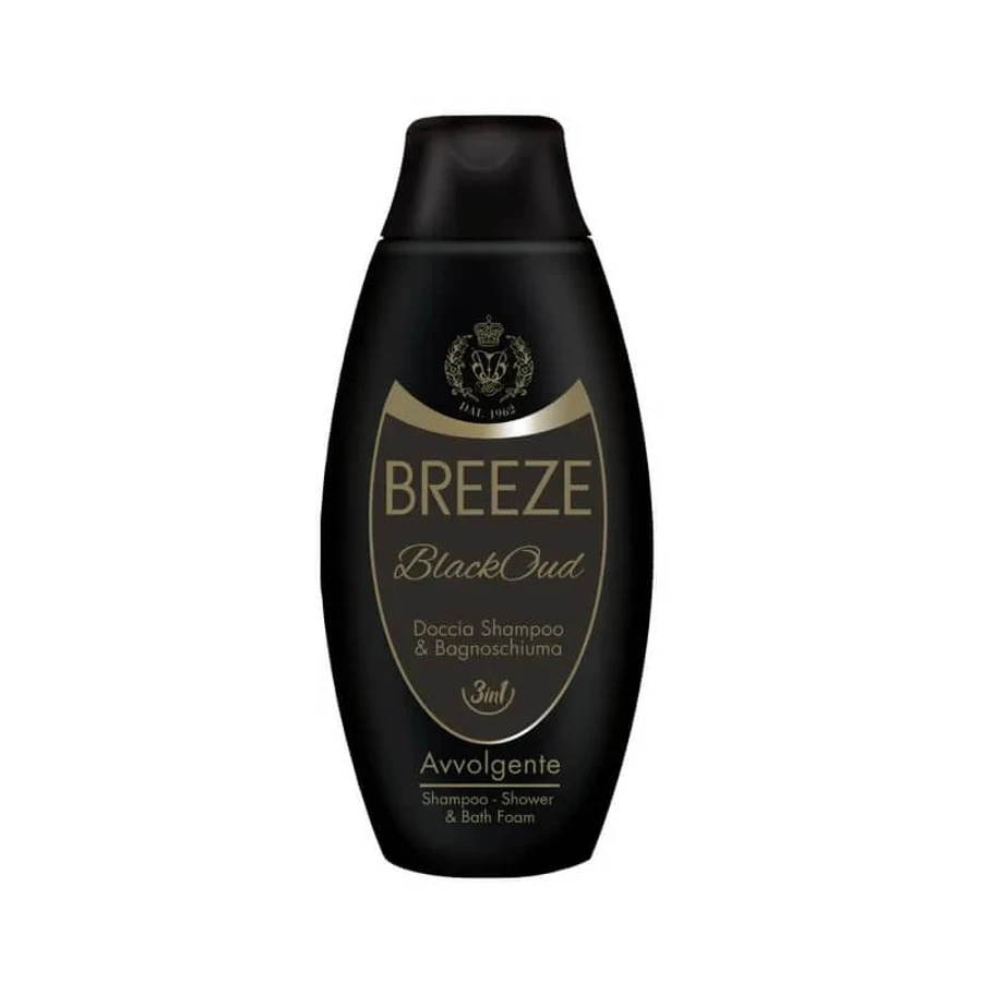 Breeze Black Oud – 3-in-1-Shampoo und Duschgel mit umhüllendem Duft, 400 ml