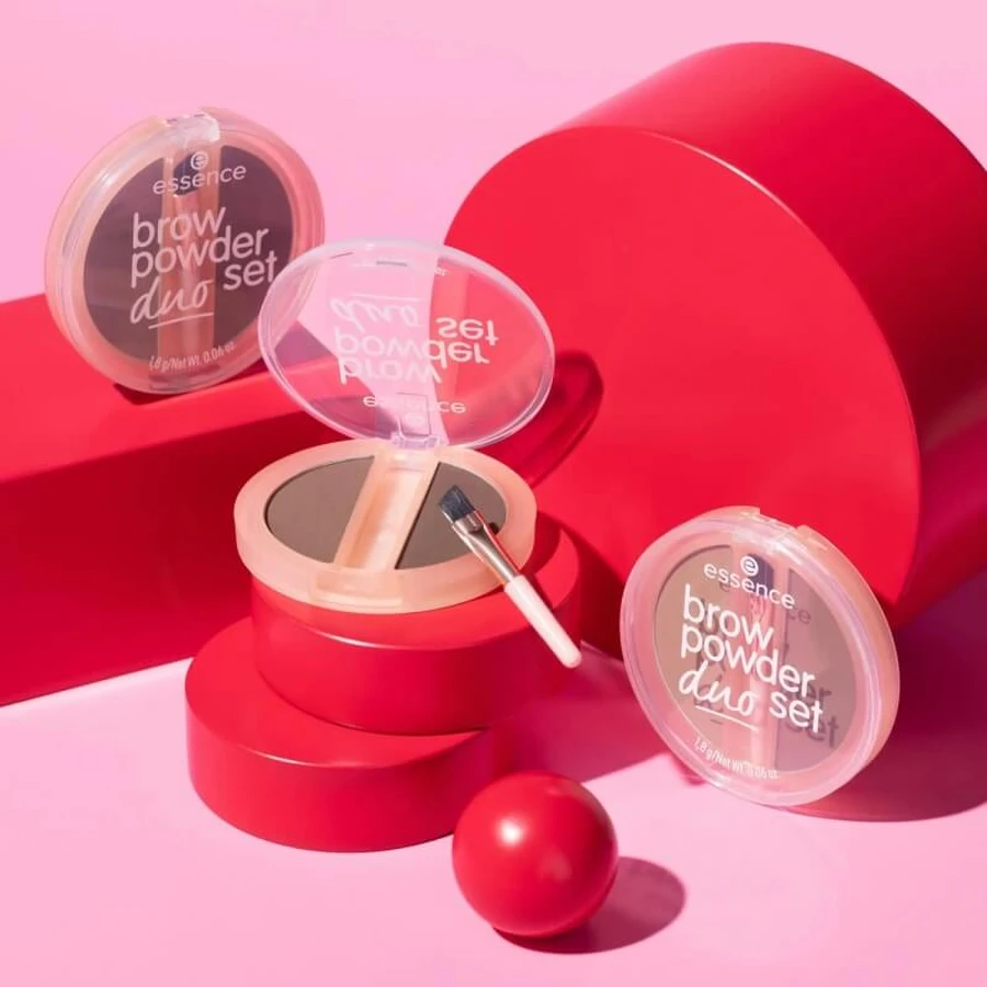 Coffret duo de poudres à sourcils Essence - Poudre n° 01 Light