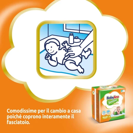 Babylino Sensitive - 14 absorberende matten, 90 x 60 cm