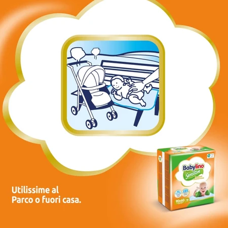 Babylino Sensitive - 14 absorberende matten, 90 x 60 cm