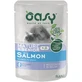 Oasy Wet cat bucățele de somon – hrană completă pentru pisici mature și în vârstă, 85 g