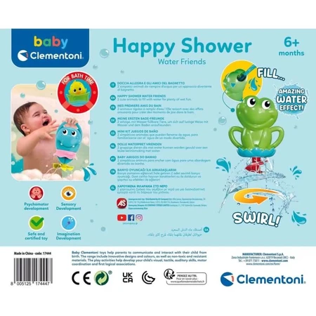 Clementoni My First Friends - Jouet de bain « Happy Shower »