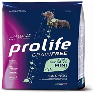 Prolife Grainfree Adult Sensitive Fish & Potatoes - Alimento completo para perros adultos de razas pequeñas con sensibilidad alimentaria, 2 kg