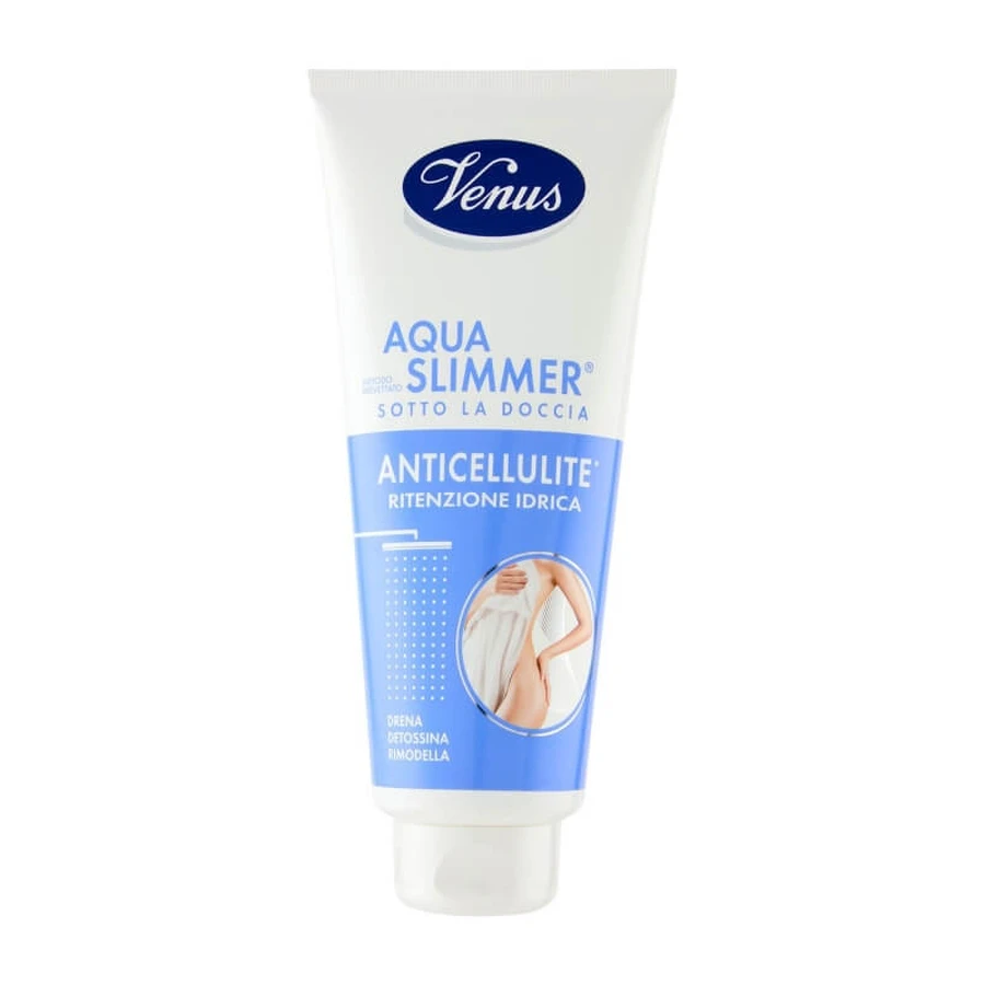 Venus Aqua Slimmer für die Anwendung unter der Dusche – Anti-Cellulite-, Entwässerungs- und figurformende Behandlung mit Peeling-Wirkung, 300 ml