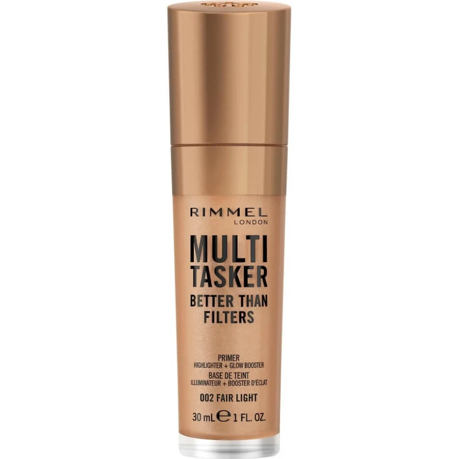 Rimmel Multi-Tasker Better Than Filters 3-in-1 – Primer, Glow Booster &amp; Highlighter nr. 002 Fair Light