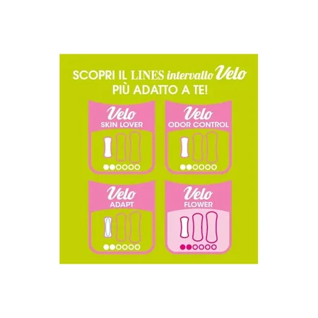Lines Veil-collectie – 42 hypoallergene, geparfumeerde inlegdoekjes