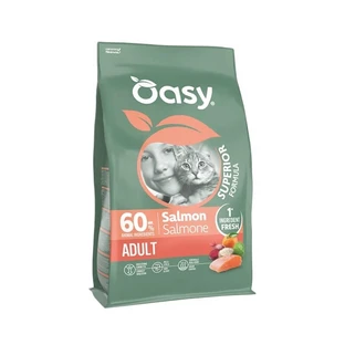 Oasy Superior cu somon – hrană completă pentru pisici adulte, 6 kg