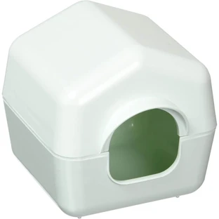 Ferplast Isba 4638 – căsuță pentru hamsteri și rozătoare mici, cu acoperiș înclinat, 10,4 x 11,4 x h 11 cm