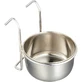 Ferplast Sirio l300 - Stainless Steel Feeder for Parrots and Cockatoos, 9.5 x 4.9 cm, 0.3 liters