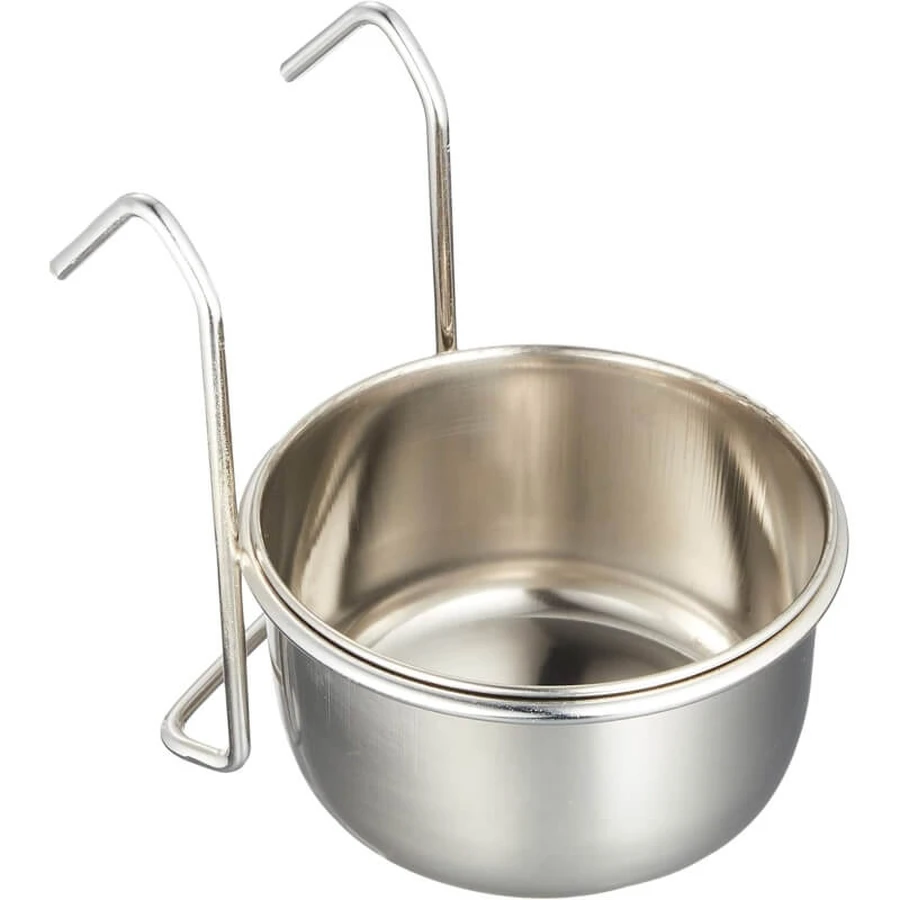 Ferplast Sirio l300 - Stainless Steel Feeder for Parrots and Cockatoos, 9.5 x 4.9 cm, 0.3 liters