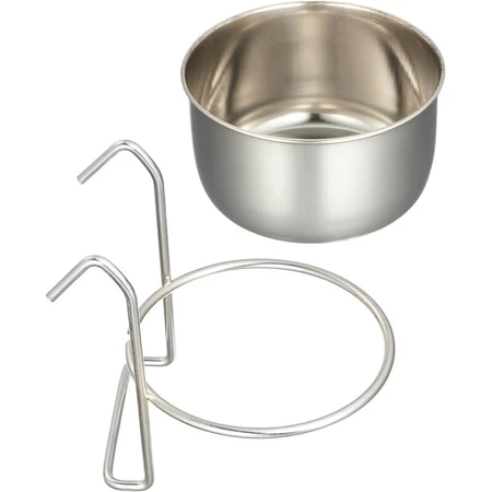 Ferplast Sirio l300 - Stainless Steel Feeder for Parrots and Cockatoos, 9.5 x 4.9 cm, 0.3 liters