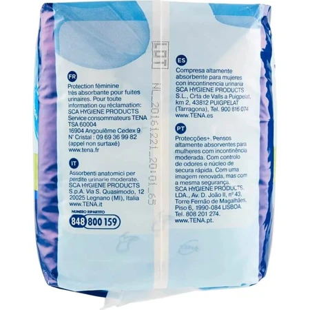Tena Lady - 15 protections ultra-absorbantes pour l'incontinence urinaire