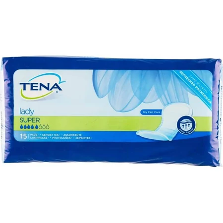 Tena Lady - 15 protections ultra-absorbantes pour l'incontinence urinaire