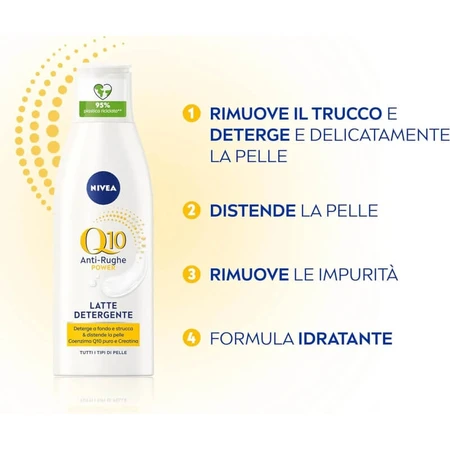 Nivea Q10 Power - Cleansing Milk + Anti-Wrinkle 200 ml