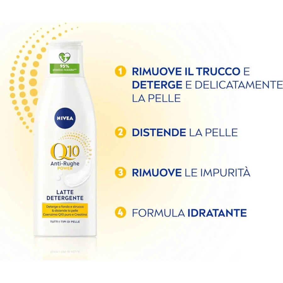 Nivea Q10 Power - Cleansing Milk + Anti-Wrinkle 200 ml