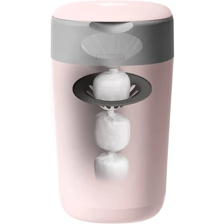 Sangenic Twist & Click - Diaper Pail + Refill (Pink)