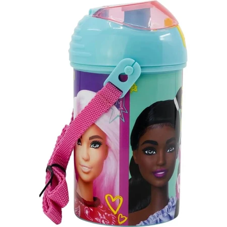Stor Barbie – 450-ml-Wasserflasche mit Schulterriemen