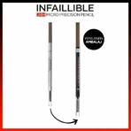 L'Oréal Paris Infaillible Brows 24h Micro Precision Pencil - Eyebrow Pencil No. 1.0 Ebony