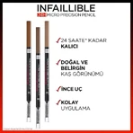 L'Oréal Paris Infaillible Brows 24h Micro Precision Pencil - Eyebrow Pencil No. 1.0 Ebony
