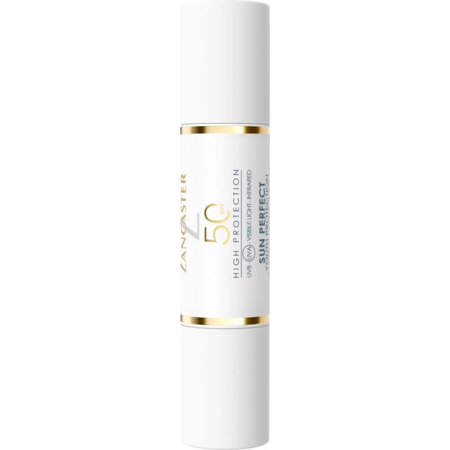 Lancaster Zonnebrandcrème voor het gezicht SPF 50 Stick - Anti-aging, tegen donkere vlekken, Sun Perfect Youth Protection, hoge beschermingsfactor, 12 g