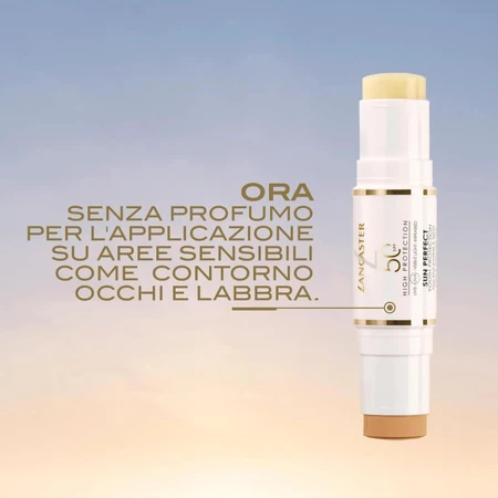 Lancaster Zonnebrandcrème voor het gezicht SPF 50 Stick - Anti-aging, tegen donkere vlekken, Sun Perfect Youth Protection, hoge beschermingsfactor, 12 g