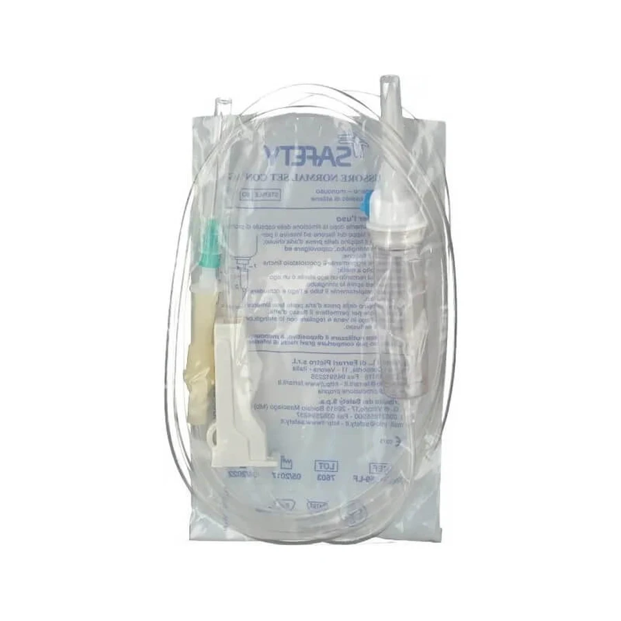 Juego de suero estándar con aguja G21