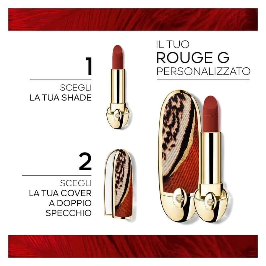 Guerlain Rouge G - Rouge à lèvres mat velouté n° 530 Le Rose Rouge