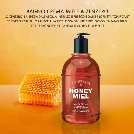 Perlier Honey : Miel et gingembre - Crème de bain, 3 litres
