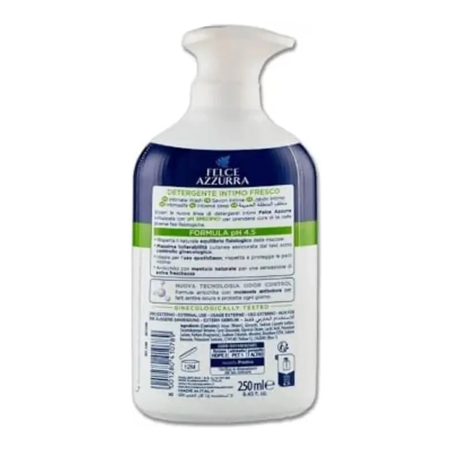 Blue Fern Fresco pH 4,5 - Gel nettoyant intime à la fraîcheur naturelle, 250 ml