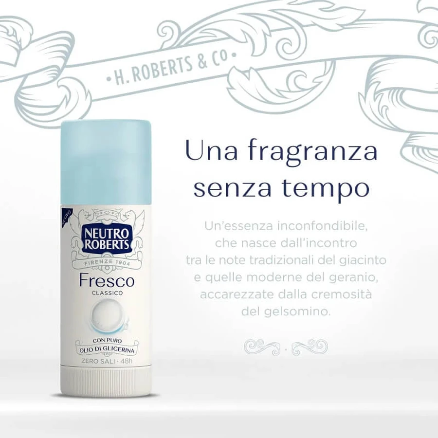 Neutro Roberts Fresco Classico - Deodorant Stick, 40 ml