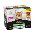 Purina Pro Plan Adult Sterilized Mix Pollo y ternera - Comida húmeda para gatos adultos esterilizados, 24 bolsitas de 85 g cada una