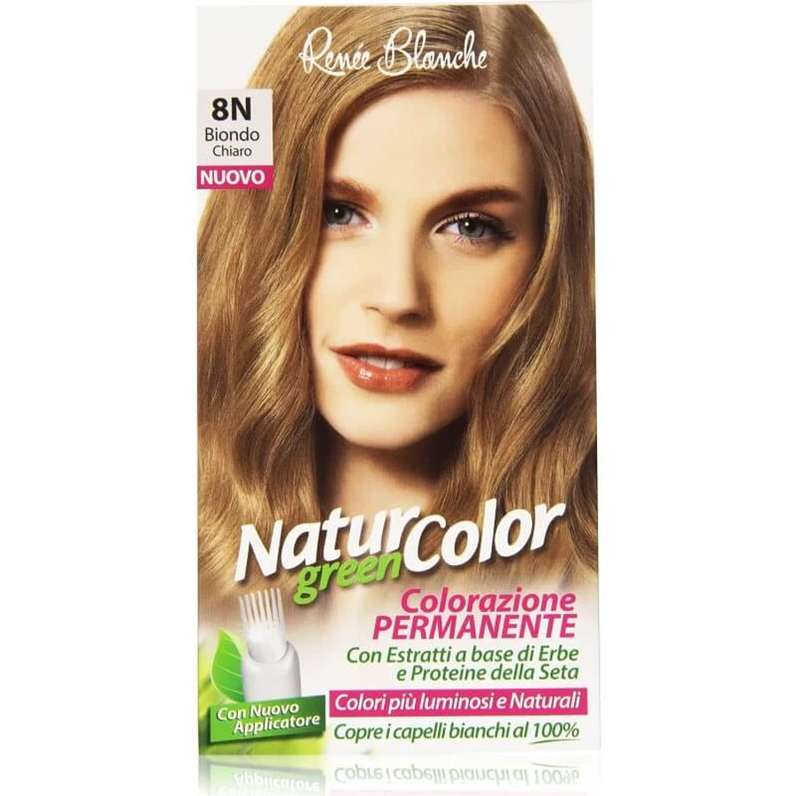 Renee Blanche Natur Green Color – farba do włosów nr 8N jasny blond: ceny i cechy