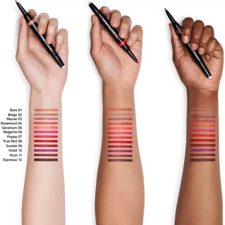 Shiseido Lipliner Ink Duo - Prebase + Delineador n.º 03 Malva