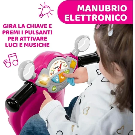 Chicco Pink Spring Vespa - Loopscooter voor kinderen van 1 tot 3 jaar