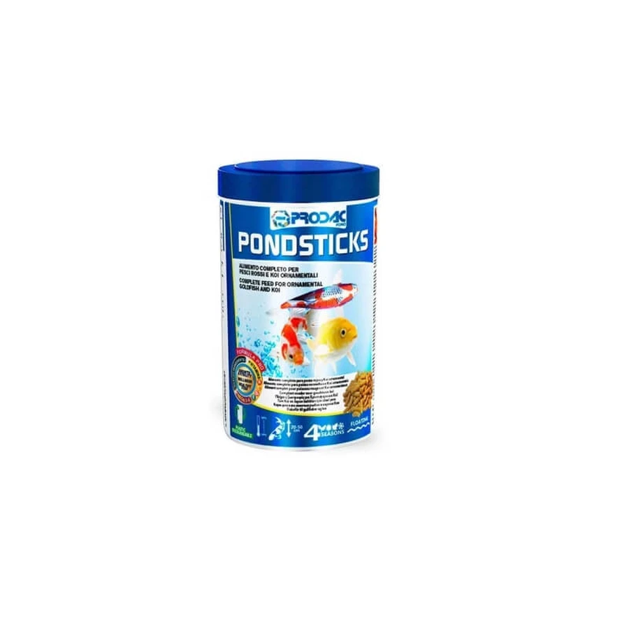 Prodac Pondsticks - Complete Food for Goldfish and Ornamental Fish, 150 g