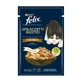 Purina Felix Tiras de pollo rústicas - Comida húmeda completa para gatos, 80 g