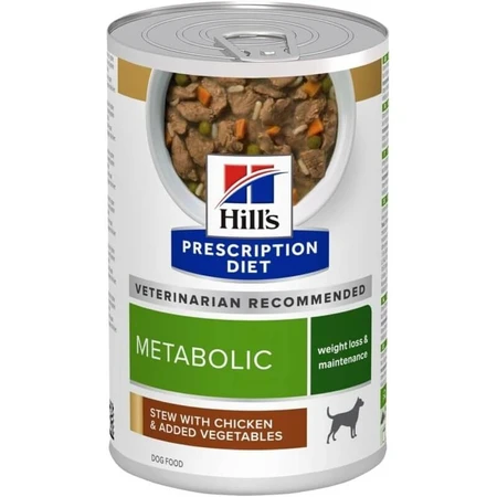 Hill's Prescription Diet Metabolic Stew - Complete Dog Food for Weight Management, 354 g